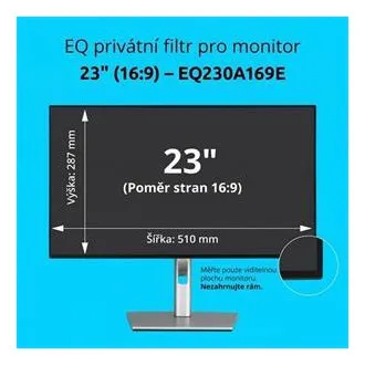 Kensington EQ magánszűrő 23 hüvelykes, 16:9-es monitorhoz Kensington EQ magánszűrő 23 hüvelykes, 16:9-es monitorhoz