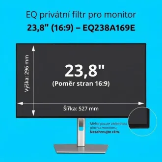 Kensington EQ privát szűrő 23,8'' 16:9 monitorhoz