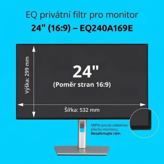 Kensington EQ privát szűrő 24'' 16:9 monitorhoz Kensington EQ privát szűrő 24'' 16:9 monitorhoz