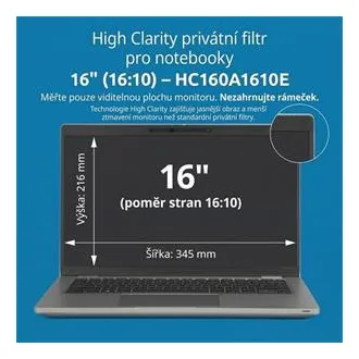 Kensington High Clarity privát szűrő laptophoz 16'' 16:10