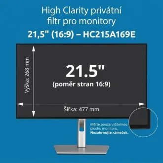 Kensington High Clarity magánszűrő 21,5 hüvelykes, 16:9 képarányú monitorhoz Kensington High Clarity magánszűrő 21,5 hüvelykes, 16:9 képarányú monitorhoz