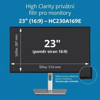 Kensington High Clarity magánszűrő 23''-es, 16:9-es monitorhoz Kensington High Clarity magánszűrő 23''-es, 16:9-es monitorhoz