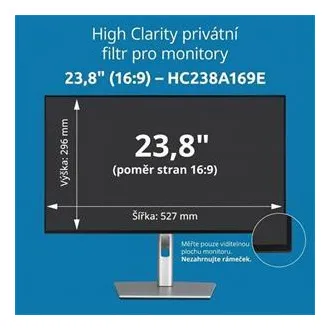 Kensington High Clarity Private szűrő 23,8'' 16:9 monitorhoz Kensington High Clarity Private szűrő 23,8'' 16:9 monitorhoz