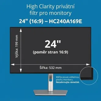 Kensington High Clarity Private szűrő 24'' 16:9 monitorhoz