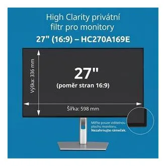 Kensington High Clarity magánszűrő 27''-es, 16:9-es monitorhoz