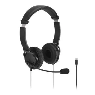 KENSINGTON Classic EQ USB-C® fejhallgató mikrofonnal és hangerő-szabályzóval