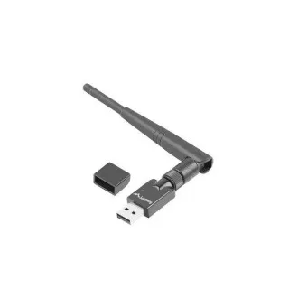 LANBERG USB VEZETÉK NÉLKÜLI HÁLÓZATI KÁRTYA ADAPTER NC-0150-WE N150 1X KÜLSŐ ANTENNA