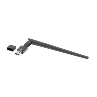 LANBERG USB ADAPTER VEZETÉK NÉLKÜLI HÁLÓZATI KÁRTYA NC-0300-WIE N300 1X BELSŐ   1X KÜLSŐ ANTENNA