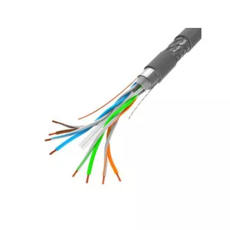 LANBERG LAN KÁBEL CAT.6 SFTP 305M TÖMÖR CU SZÜRKE CPR   FLUKE PASSZIVÁLT