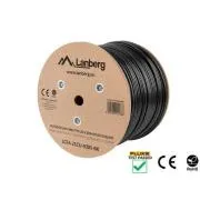 LANBERG LAN KÁBEL CAT.6 FTP 305M FIX KÜLTÉRI CU FEKETE FLUKE ÁTADVA