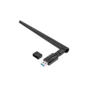 LANBERG USB ADAPTER VEZETÉK NÉLKÜLI HÁLÓZATI KÁRTYA NC-1200-WIE AC1200 DUAL BAND 1X BELSŐ   1X KÜLSŐ ANTENNA