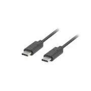 LANBERG USB-C M/M 2.0 kábel, 1 m, fekete