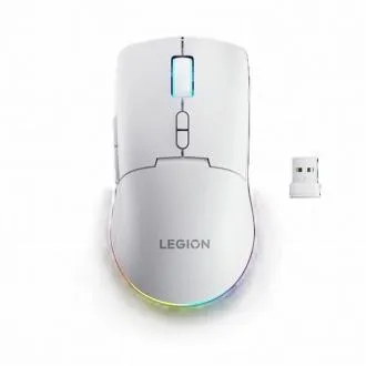 Lenovo Legion M220 Wireless RGB Gaming Mouse – RGB háttérvilágítású játékegér, három csatlakozási móddal, fehér színben Lenovo Legion M220 Wireless RGB Gaming Mouse – RGB háttérvilágítású játékegér, három csatlakozási móddal, fehér színben