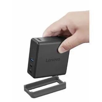 Lenovo Charging GaN Dock = hordozható USB-C dokkolóállomás, legfeljebb 60 W teljesítménnyel Lenovo Charging GaN Dock = hordozható USB-C dokkolóállomás, legfeljebb 60 W teljesítménnyel