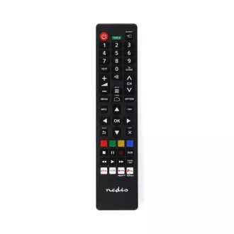 Nedis TVRC45PASHBK - Csere távirányító | Panasonic / Sharp TV | Előre programozott | Fekete