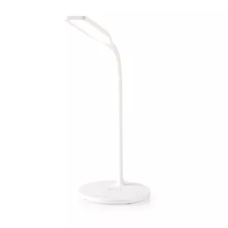 Nedis LTLGQ4M2WT - LED-lámpa vezeték nélküli töltővel | Dimmer | 15 W | Dimmelhető | Fehér