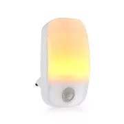 Nedis LNLW10WT- LED foglalatú éjszakai lámpa | Mozgásérzékelő | Nappali/éjszakai érzékelő | 0,55 W | 11 lm | Meleg fehér