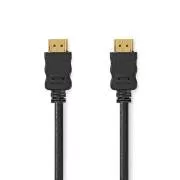 Nedis CVGL34060BK10 - Nagy sebességű HDMI kábel Ethernet | HDMI HDMI HDMI csatlakozóhoz | 4K@60Hz | 1,00 m | Fekete | Fekete