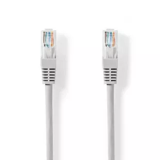Nedis CCGL85230GY50 - Hálózati kábel CAT6 | RJ45 dugó | RJ45 dugó | U/UTP | 5,00 m | Kerek | PVC | Szürke | Címke