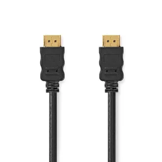 Nedis CVGB34060BK50 - Nagy sebességű HDMI kábel Ethernet | HDMI HDMI HDMI csatlakozóval | 4K@60Hz | ARC | 5,00 m | Fekete | Fekete