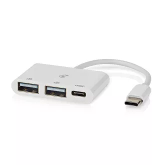 Nedis CCGB60250BK01 - USB hub | 1x USB-A | 3x USB-A csatlakozó | 5 port(ok) | USB 2.0 | USB Power | SD & MicroSD | USB 2.0 | USB Power | SD & MicroSD