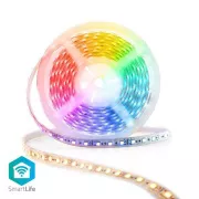 Nedis WIFILS52CRGBW Wi-Fi Smart LED szalag | Több szín | SMD | 5,00 m | IP21 | 2700 - 6500K | 960 lm | Android / IOS