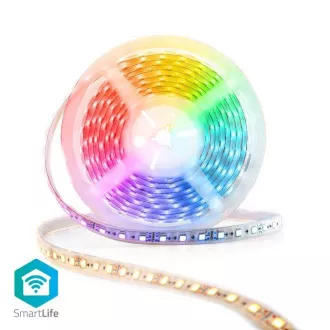 Nedis WIFILS52CRGBW Wi-Fi Smart LED szalag | Több szín | SMD | 5,00 m | IP21 | 2700 - 6500K | 960 lm | Android / IOS Nedis WIFILS52CRGBW Wi-Fi Smart LED szalag | Több szín | SMD | 5,00 m | IP21 | 2700 - 6500K | 960 lm | Android / IOS