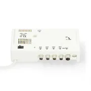 Nedis SAMP42244WT – CATV antennaerősítő | Erősítés: 20 dB | 47–694 MHz | Kimenetek száma: 4 | Erősítés-szabályozás | Fehér