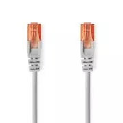 Nedis CCGL85230GY150 - Hálózati kábel CAT6 U/UTP | RJ45 dugó - RJ45 dugó | 15,00 m | Kerek | PVC | Szürke