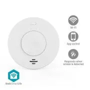 Nedis WIFIDS30WT SmartLife füstérzékelő | Elemről működik | Az érzékelő élettartama: 10 év | 85 dB | Fehér