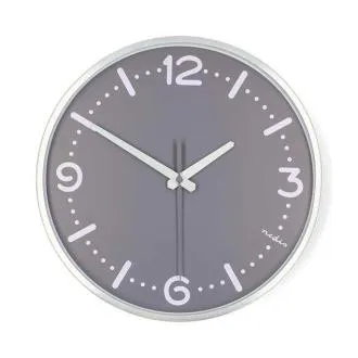 Nedis CLWA3226SS – Falióra | Átmérő: 300 mm | Alumínium | Csendes működés | Fém