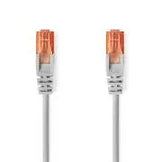 Nedis CCGL85230GY100 – CAT6 hálózati kábel | RJ45 csatlakozó | RJ45 csatlakozó | U/UTP | 10,0 m | Kerek | PVC | Szürke | Címke