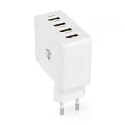 Nedis WCHA20BKUC – Hálózati töltő | 20 W | GaN | PD3.0 | Gyors töltés funkció | 2 kimenet | USB-A / USB-C | Fekete