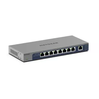 Netgear 8 portos Gigabit Ethernet felügyelet nélküli switch 1 dedikált 10G/Multi-Gig porttal - GS108MX