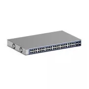 Netgear 48xGbE, intelligens kapcsoló, 2 réz/SFP kombinált port, 2 dedikált SFP port - GS748T