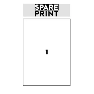 SPARE PRINT PREMIUM Öntapadós címkék fehér, 100 db A4-es lap dobozban (1 lap/1x címke 210x297mm) SPARE PRINT PREMIUM Öntapadós címkék fehér, 100 db A4-es lap dobozban (1 lap/1x címke 210x297mm)