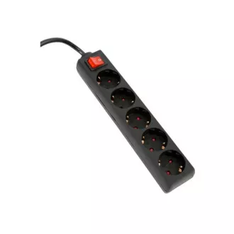 OMEGA 5 aljzat hosszabbító szalag 3,0M 16A 5 SOCKET TYPE F SCHUKO GERMAN FEKETE OMEGA 5 aljzat hosszabbító szalag 3,0M 16A 5 SOCKET TYPE F SCHUKO GERMAN FEKETE