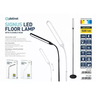 PLATINET állólámpa SIGNUS 10W 84 LED 500 lumen, fekete, magasság 150cm PLATINET állólámpa SIGNUS 10W 84 LED 500 lumen, fekete, magasság 150cm