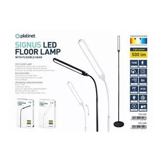 PLATINET állólámpa SIGNUS 10W 84 LED 500 lumen, fekete, magasság 150cm PLATINET állólámpa SIGNUS 10W 84 LED 500 lumen, fekete, magasság 150cm