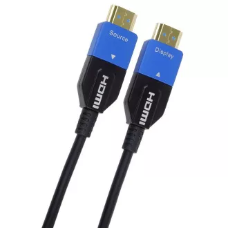 PremiumCord Ultra High Speed HDMI 2.1 optikai kábel 8K@60Hz 4K@120Hz 15m aranyozott kábel PremiumCord Ultra High Speed HDMI 2.1 optikai kábel 8K@60Hz 4K@120Hz 15m aranyozott kábel