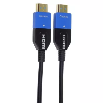 PremiumCord Ultra High Speed HDMI 2.1 optikai kábel 8K@60Hz 4K@120Hz 15m aranyozott kábel PremiumCord Ultra High Speed HDMI 2.1 optikai kábel 8K@60Hz 4K@120Hz 15m aranyozott kábel