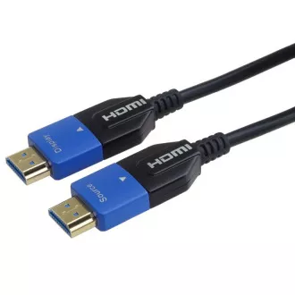 PremiumCord Ultra High Speed HDMI 2.1 optikai kábel 8K@60Hz 4K@120Hz 15m aranyozott kábel PremiumCord Ultra High Speed HDMI 2.1 optikai kábel 8K@60Hz 4K@120Hz 15m aranyozott kábel
