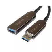 PremiumCord USB3.0   2.0 optikai AOC hosszabbító kábel A/Male - A/Female 7m