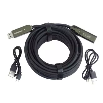 PremiumCord USB3.0   2.0 optikai AOC hosszabbító kábel A/Male - A/Female 7m