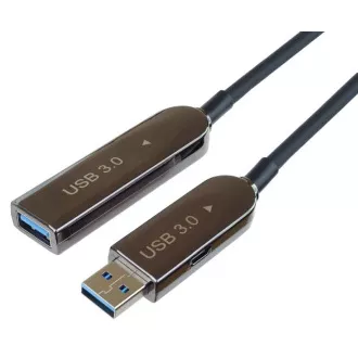 PremiumCord USB3.0   2.0 optikai AOC hosszabbító kábel A/Male - A/Female 7m