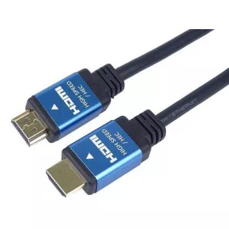 PremiumCord Ultra HDTV 4K@60Hz HDMI 2.0b kábel fém aranyozott csatlakozók 0.5m