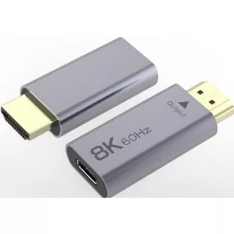 PremiumCord USB-C HDMI adapter 8K@60Hz,4K@144Hz Alumínium