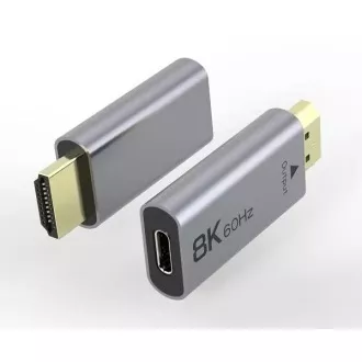 PremiumCord USB-C HDMI adapter 8K@60Hz,4K@144Hz Alumínium