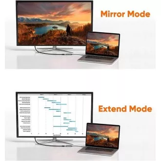 PremiumCord USB-C HDMI adapter 8K@60Hz,4K@144Hz Alumínium
