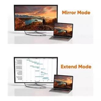PremiumCord USB-C HDMI adapter 8K@60Hz,4K@144Hz Alumínium